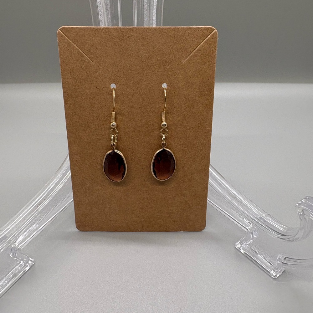 Hand Crafted Crystal Gem Earrings